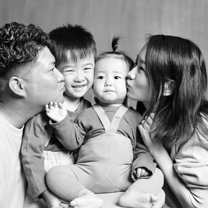 ほっぺにチュー