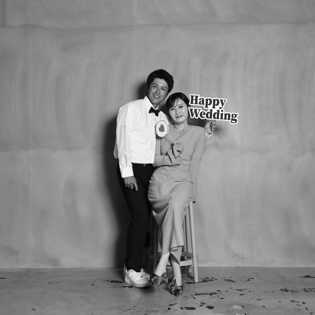 フォトプロップスを使ったカップルフォト